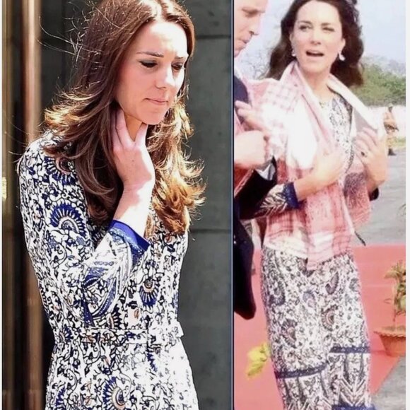 Tory Burch Chrissy Dress, Madura Knit B Ocean Mist, SZ XL, NWT - Picture 2 of 11